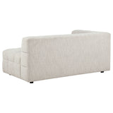 Amara Upholstered LAF Loveseat in Ivory