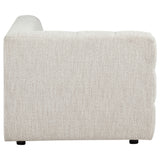 Amara Upholstered LAF Loveseat in Ivory