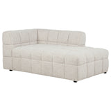 Amara Upholstered RAF Chaise - Ivory