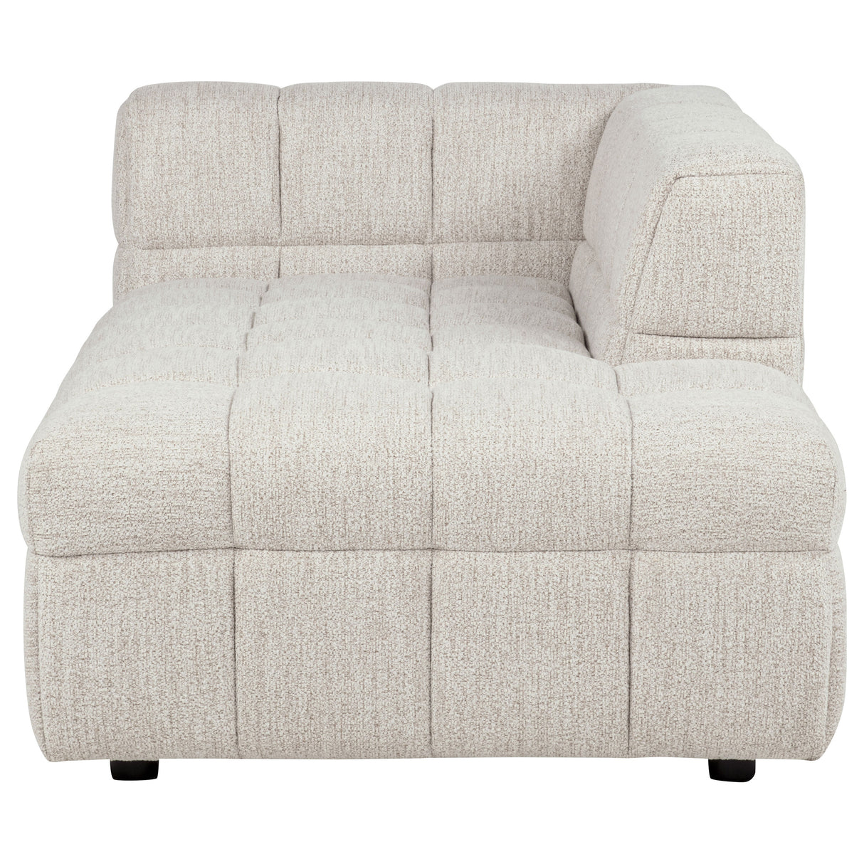 Amara Upholstered RAF Chaise - Ivory