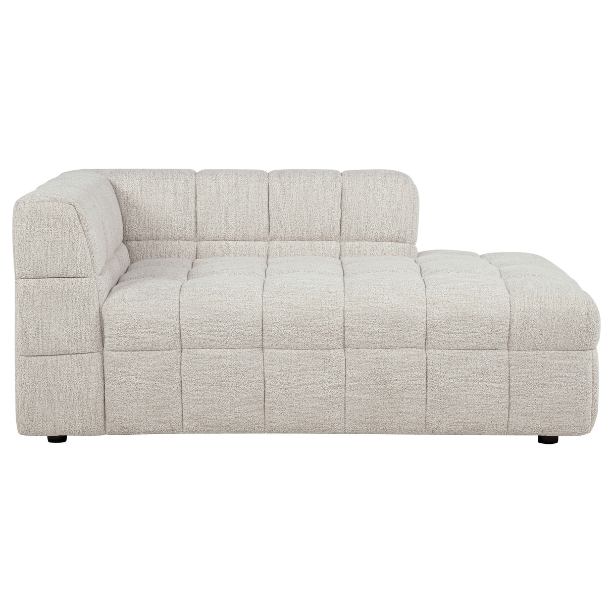 Amara Upholstered RAF Chaise - Ivory