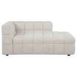 Amara Upholstered RAF Chaise - Ivory