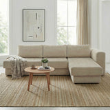 L-Shaped Modular Sofa With Double Layer Cushion