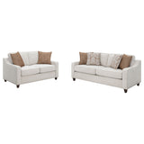 Christine 2-Piece Upholstered Sofa Set in Beige