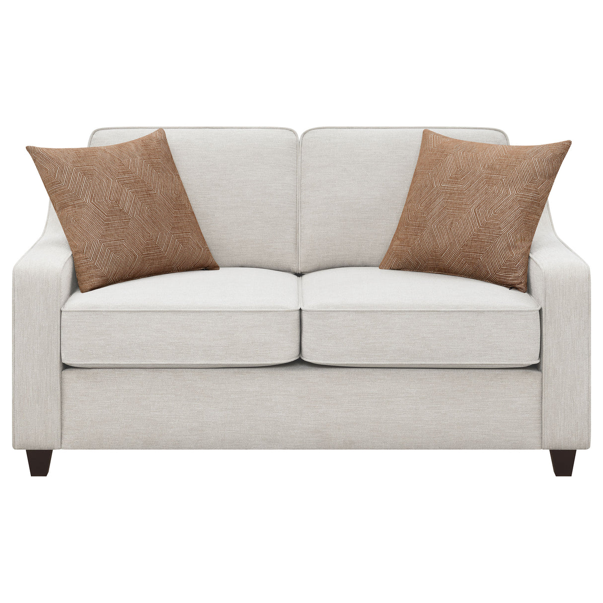 Christine 2-Piece Upholstered Sofa Set in Beige