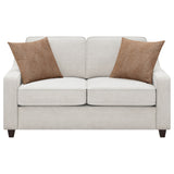 Christine 2-Piece Upholstered Sofa Set in Beige