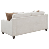 Christine Upholstered Sloped Arm Sofa in Beige