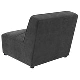 Sunny 6-Piece Modular Sectional Sofa, Dark Charcoal