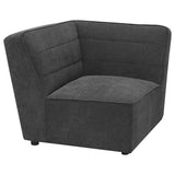 Sunny 6-Piece Modular Sectional Sofa, Dark Charcoal
