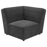 Sunny 6-Piece Modular Sectional Sofa, Dark Charcoal