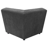 Sunny 6-Piece Modular Sectional Sofa, Dark Charcoal