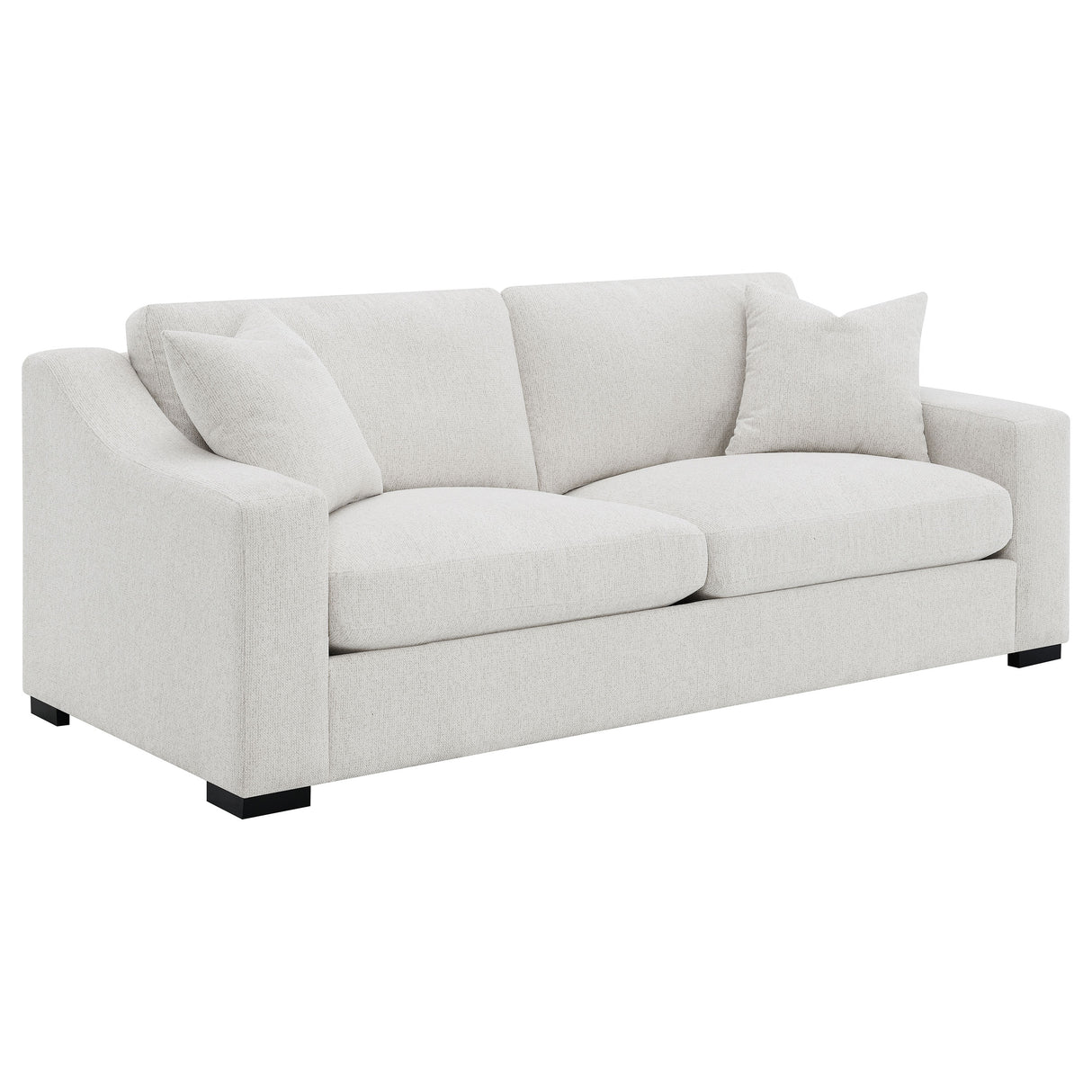 Ashlyn Fabric Upholstered Track Arm Sofa, Sand