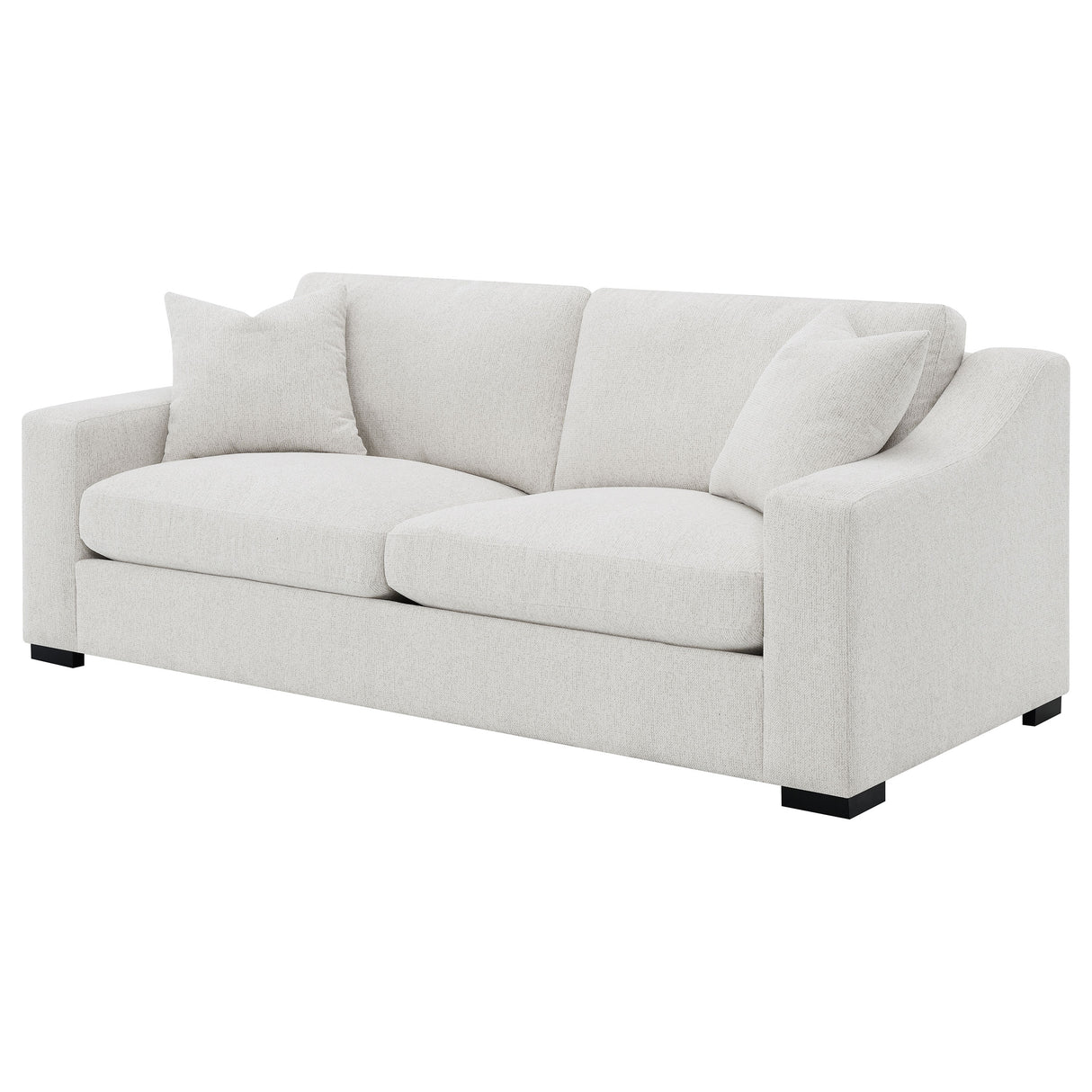 Ashlyn Fabric Upholstered Track Arm Sofa, Sand