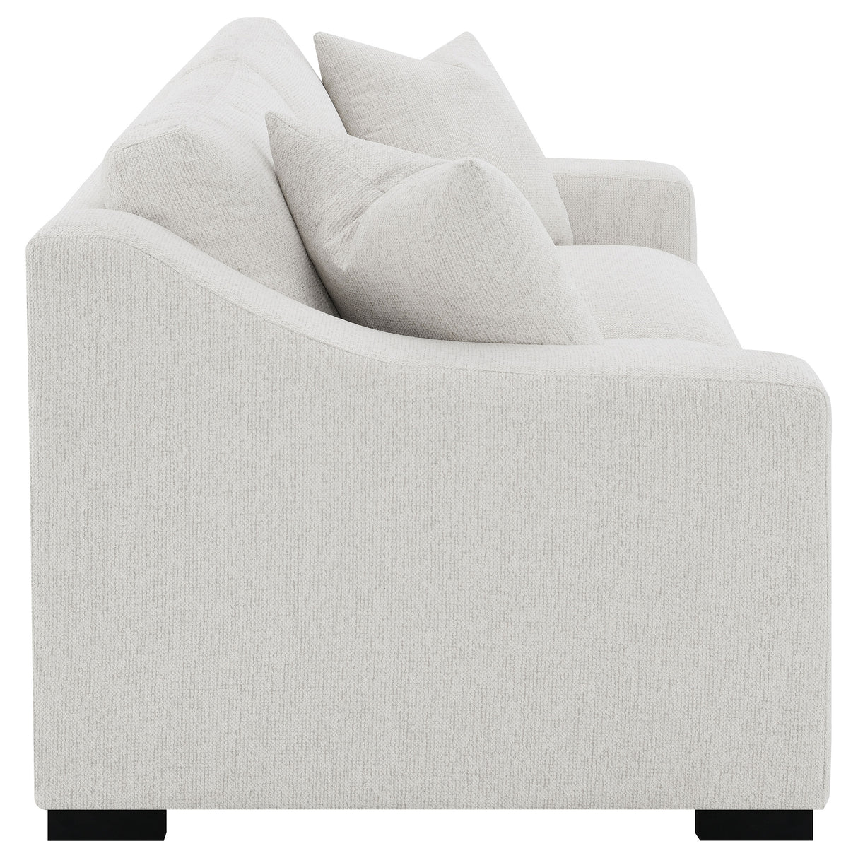 Ashlyn Fabric Upholstered Track Arm Sofa, Sand