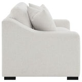 Ashlyn Fabric Upholstered Track Arm Loveseat Sand