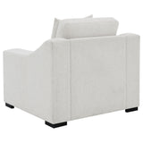 Ashlyn Fabric Upholstered Track Arm Accent Chair, Sand