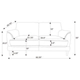 Selma 2-Piece Rust Velvet Crescent Arm Sofa Set