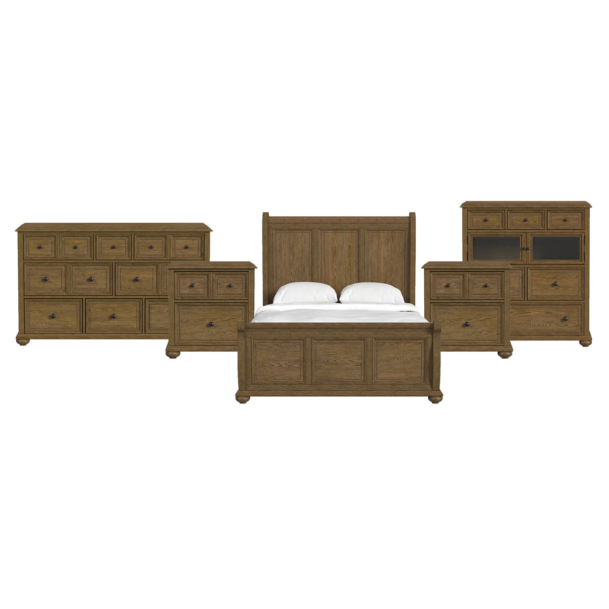 Heritage - Sleigh Bedroom Set - Black