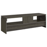 2 Drawer TV Console With Floating Top - Gray