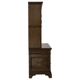 Stigham - 5 Drawer Credenza With Hutch - Oak