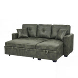 Sectional Sofa With Pull Out Bed, Reversible Chaise