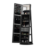 Swivel Jewelry Cabinet With Full Length Mirror