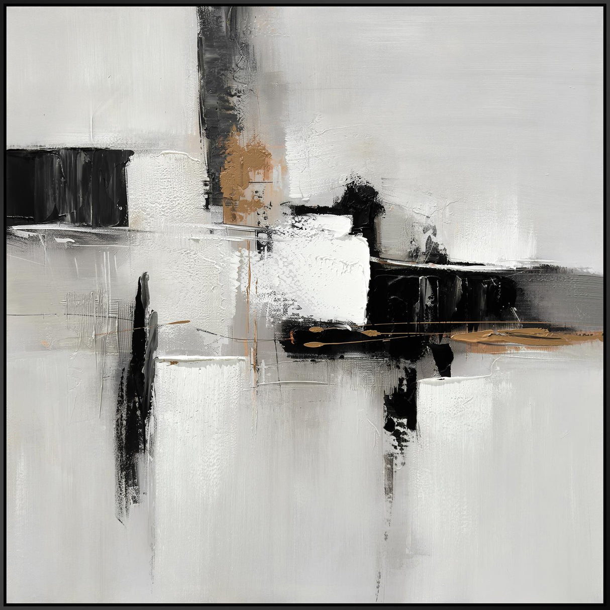 Urban Elegance I Hand-embellished Canvas in Frame