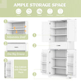 Bathroom Storage Cabinet With Drawer And Adjustable Shelf