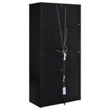 Shayne - 4 Door Display Cabinet With LED Lighting - Black