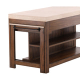 Spencer - Island - Dark Brown / Beige