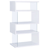 Elias - 4 Shelf Bookshelf With Zigzag Design