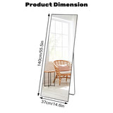 OLIXIS Standing Full Length Mirror with Stand And Hanging Hardware