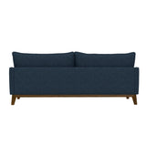Sofa Wide With Attached Legs - Blue
