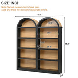 Freestanding Tall Bookshelves (Set of 2)