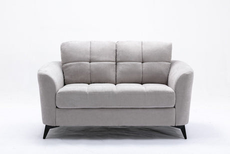 Callie - Woven Fabric Loveseat - Stationary Loveseats - Alpine Outlets