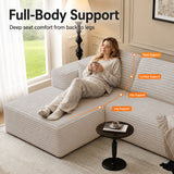 Modern L-Shaped Sectional Sofa With Left Facing Chaise
