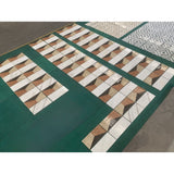 Waterjet Marble 4 Color Marble For Floor And Wall Polished Marble Tile Stone 1 Box Each Pattern 2 Pieces - White / Multi