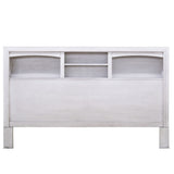 Bed With Built In LED Lights And Open Shelves