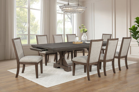 Augusta - Upholstered Side Chair (Set of 2) - Rustic Brown