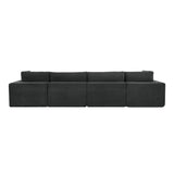 Custom Configuration Modular Sectional With Toss Pillows