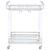 Kempton - 2 Tier Bar Cart - Chrome