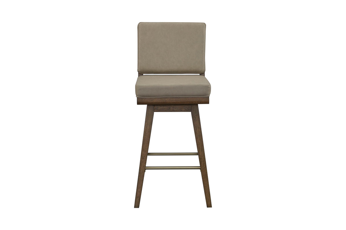 Elure - Leather Swivel Counter Sool (Set of 2)