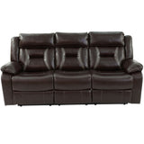 Living Room Set With Pillow Armrest And Tufted Backrest