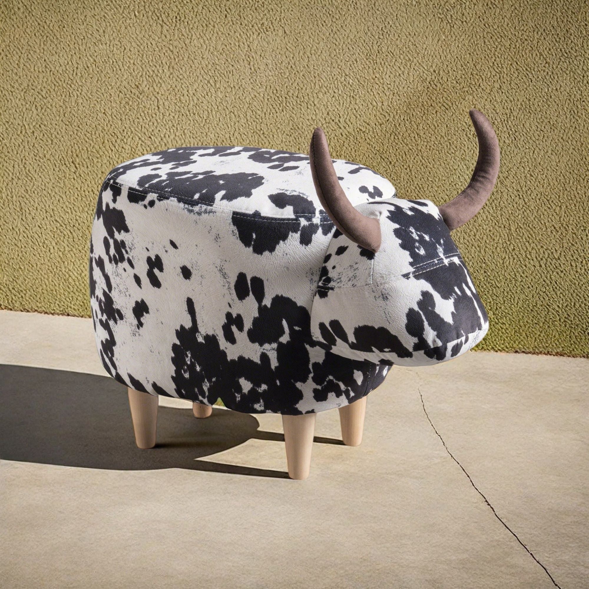 Cow Shaped Ottoman Footstool – Alpine Outlets