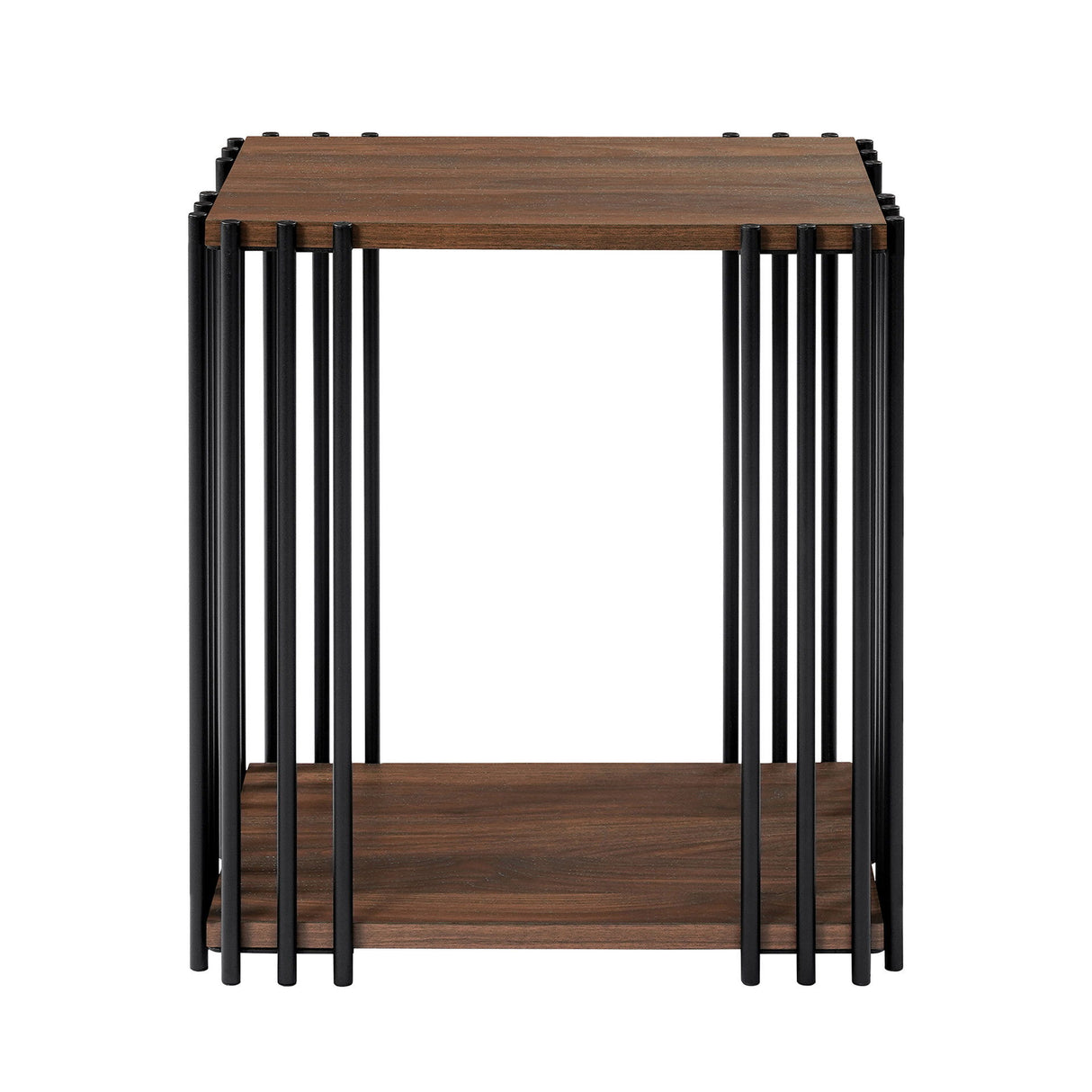 Vertex - Rectangular 3 Piece Occasional Set (1 Coffee & 2 End Tables) - Brown / Black
