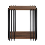 Vertex - Rectangular 3 Piece Occasional Set (1 Coffee & 2 End Tables) - Brown / Black
