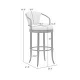 Otis - Upholstered Swivel Bar Height Barstool