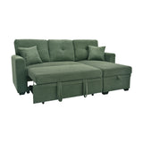Sleeper Sectional With Pull Out Bed, Reversible Chaise