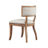 Classic Dining Chair With Curved Back (Set of 2) - Beige / Light Natural