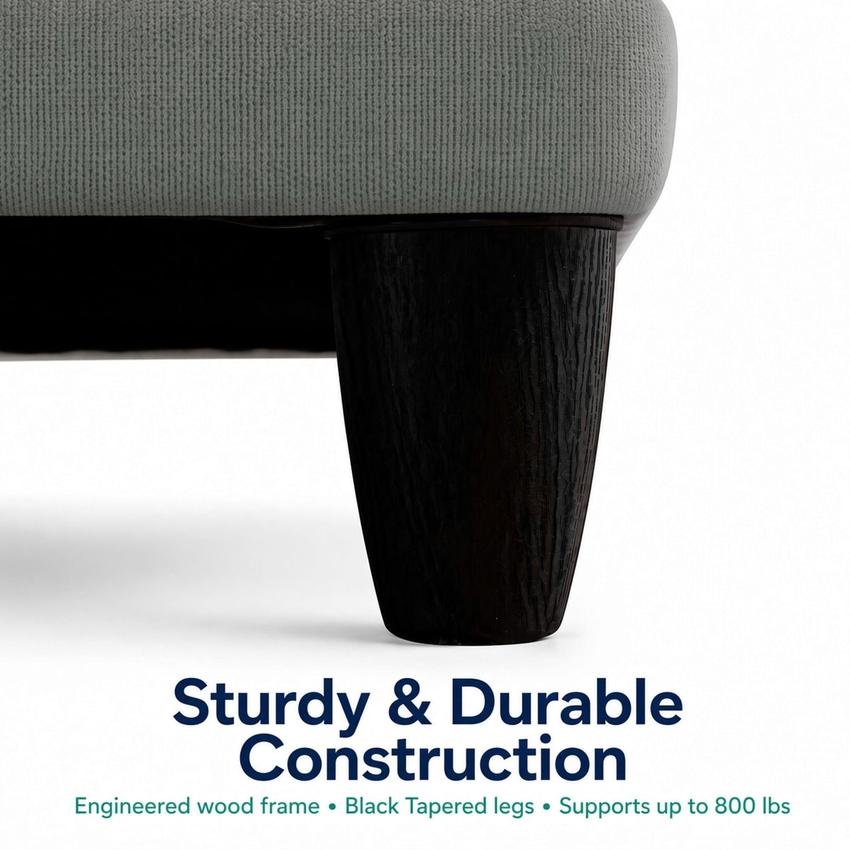 L - Shaped Design Chaise Sofa With Ottoman